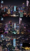 广州球迷致敬梅西灯光秀，珠江新城亮起属于梅西的灯光
