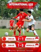 备战亚青赛！博主：中国国青队热身赛2-1、1-0战胜印尼队